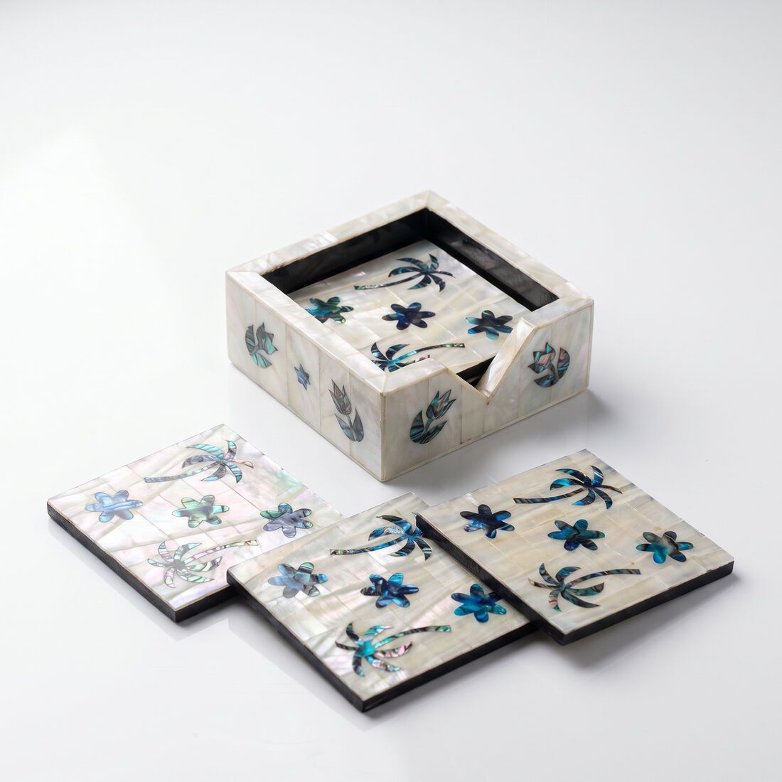 Palm & Star Coaster Set